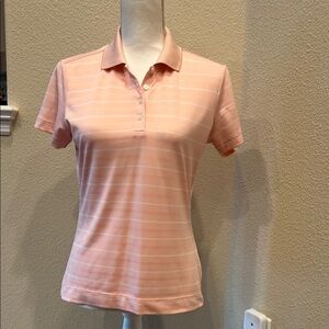 Nike Pink Short Sleeve Fitted Polo Shirt